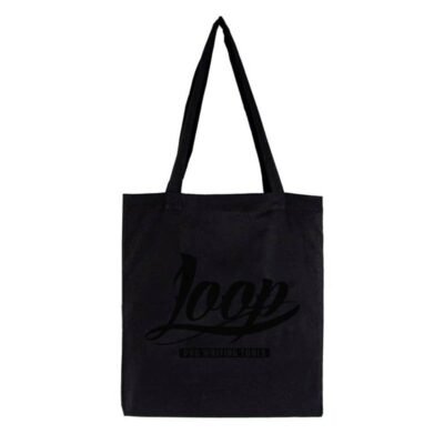 Loopcolors Stoffbeutel Logo Loop - Schwarz Schwarz