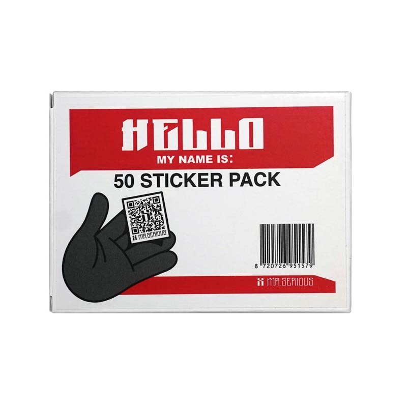 Mr. Serious Hello my name is Sticker - 50er Pack - Image 2