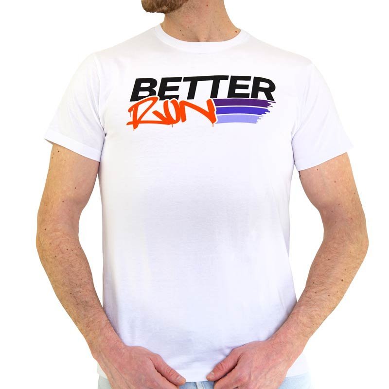 Betterrun T-Shirt New Logo - White